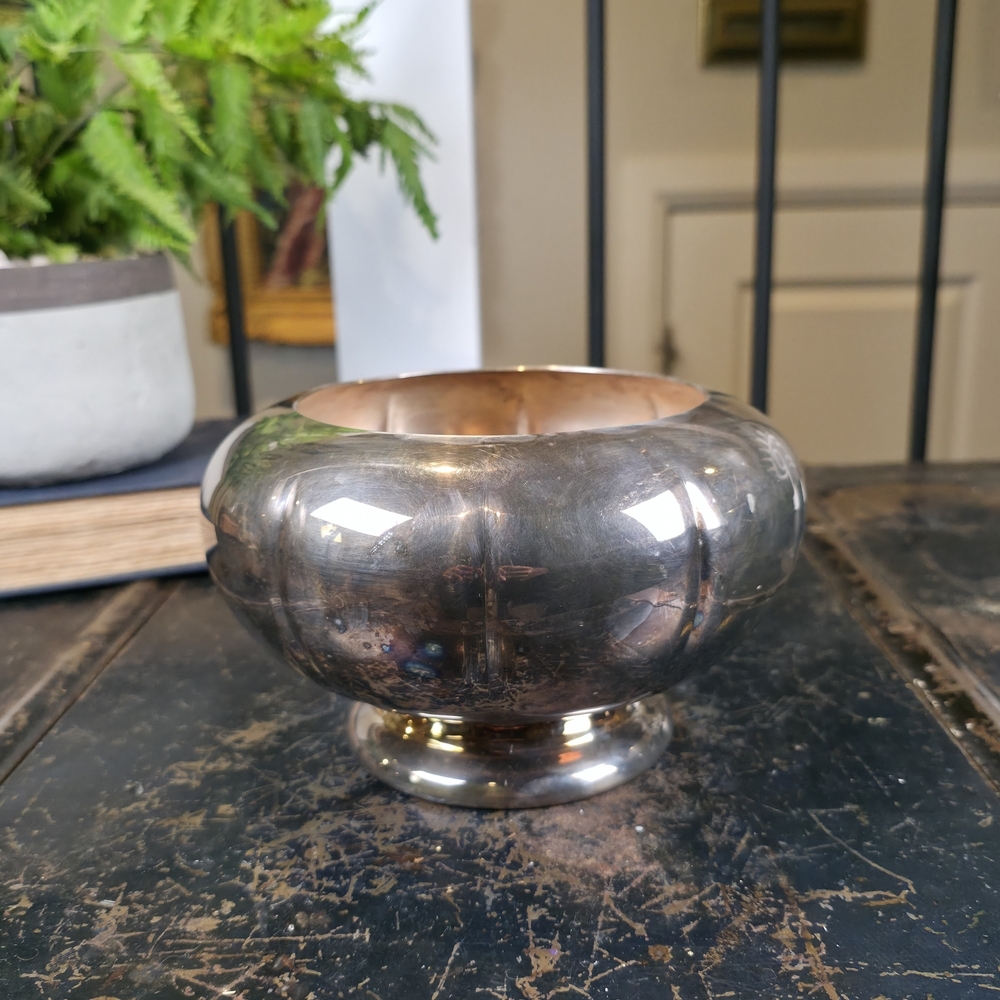 Vtg Marlboro Plate Footed Bowl Morton-Parker Canada E.P. Copper #311 Centerpiece